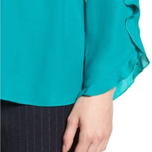 Lewitt Silk Ruffle sleeve blouse - Picture 4 of 12